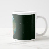Schmelzen Eiskappen der Erde. Jumbo-Tasse (Rechts)