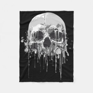 Schmelzen Skeleton Drillen Beängstigende Schädelha Fleecedecke