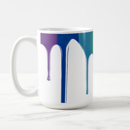 Schmelzen von Regenbogen-Tasse Kaffeetasse (Links)