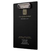 Schmelzen Weiß Treble Clef Klasse Schwarz Klemmbrett (Links)