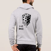 Schmelzen Würfel Hoodie (Rückseite)