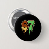Schmelzende 67 Dessert-Stil Eis-Drip-Nummern-Kunst Button (Vorne & Hinten)