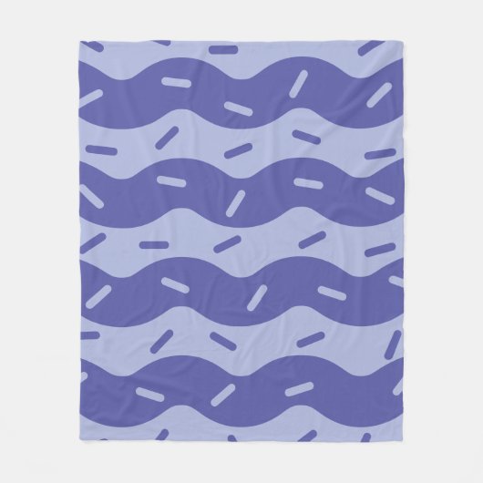 Schmelzende Blaubeer-Eiscreme-Flanelldecke Fleecedecke (Vorderseite)