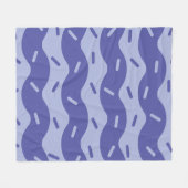 Schmelzende Blaubeer-Eiscreme-Flanelldecke Fleecedecke (Vorderseite (Horizontal))