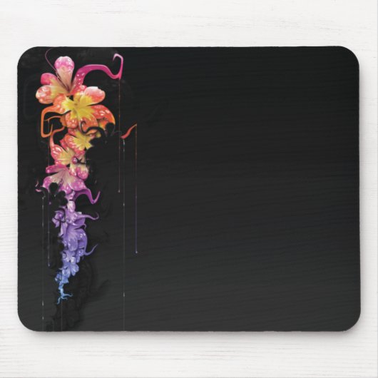 Schmelzende Blumen Mousepad (Vorne)