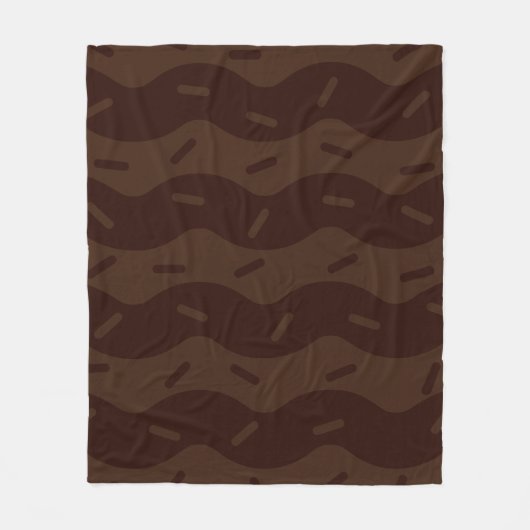 Schmelzende Dunkle Schokoladeneis-Fleece-Decke Fleecedecke (Vorderseite)