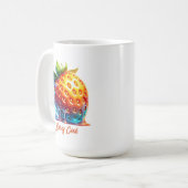 Schmelzende Erdbeertropfen-Kunst Kaffeetasse (Vorderseite Links)