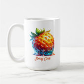 Schmelzende Erdbeertropfen-Kunst Kaffeetasse (Links)