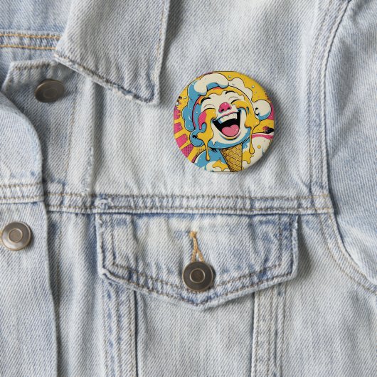 Schmelzende Freude – Eis-Pop-Art-Explosion Button (Beispiel)