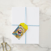 Schmelzende Freude – Eis-Pop-Art-Explosion Geschenkanhänger (Mit Garn)