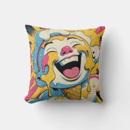 Schmelzende Freude – Eiscreme-Pop-Art-Explosion Kissen