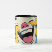 Schmelzende Freude – Eiscreme Pop Art Explosion Tasse (Zentrum)