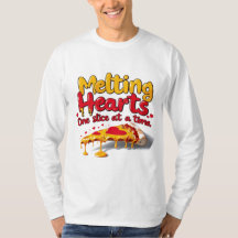 Schmelzende Herzen, eine Scheibe für einen T - Shi