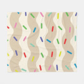 Schmelzende Hundreds and Thousands Eiscreme-Decke Fleecedecke (Vorderseite (Horizontal))