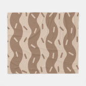 Schmelzende Kaffee-Eiscreme-Flanelldecke Fleecedecke (Vorderseite (Horizontal))