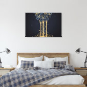 Schmelzende Kosmische Uhr Leinwanddruck (Insitu (Schlafzimmer))