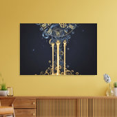 Schmelzende Kosmische Uhr Leinwanddruck (Insitu (Wohnzimmer))