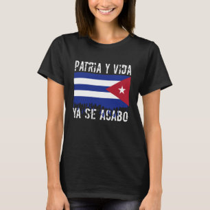 SCHMELZENDE KUBANISCHE FLAGGE YA SE ACABO IN KUBA T-Shirt