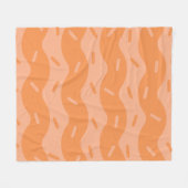 Schmelzende Orange-Eiscreme-Flanelldecke Fleecedecke (Vorderseite (Horizontal))