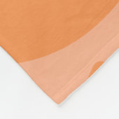 Schmelzende Orange-Eiscreme-Flanelldecke Fleecedecke (Ecke)