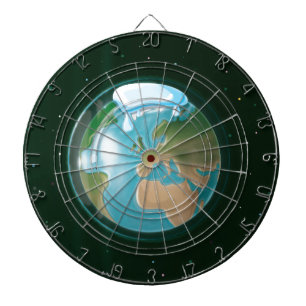 Schmelzende Polkappen auf dem Planeten Erde Dartscheibe