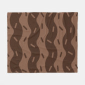 Schmelzende Schokoladeneis-Flanelldecke Fleecedecke (Vorderseite (Horizontal))
