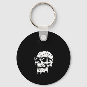 Schmelzende Totenkopf-Sonnenbrille lustiger Sommer Schlüsselanhänger