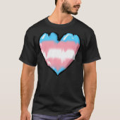 Schmelzende Transgender Herz Trans Pride T-Shirt (Vorderseite)