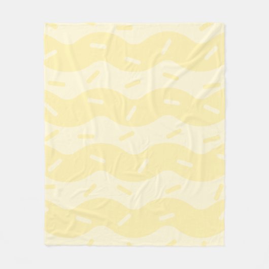 Schmelzende Vanilleeis-Fleece-Decke Fleecedecke (Vorderseite)