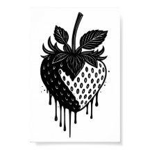 Schmelzender Erdbeer-Tropfen-Kunst