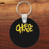 Schmelzender Käse Schlüsselanhänger (Vorderseite)