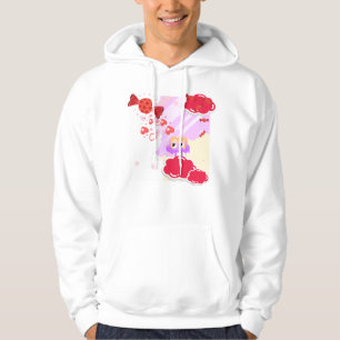 Schmelzender Regenbogenklumpen und Herzbonbon-Himm Hoodie