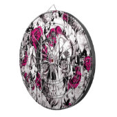 Schmelzender Schädel des rosa und grauen Schmutzes Dartscheibe (Vorderseite rechts)