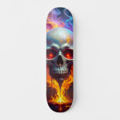 Schmelzender Schädel Skateboard (Vorderseite)