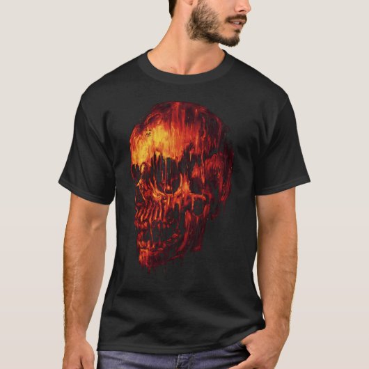 Schmelzender Schädel T-Shirt (Vorderseite)