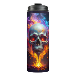 Schmelzender Schädel Thermosbecher