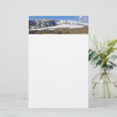 Schmelzender Schnee in den Rocky Mountains Briefpapier (Stehend Vorderseite)