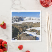 Schmelzender Schnee in den Rocky Mountains Serviette (Beispiel)