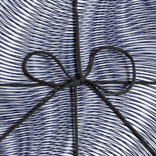 Schmelzender Silbereffekt Moiré Stripes Abstrakt Geschenkpapier