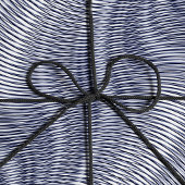 Schmelzender Silbereffekt Moiré Stripes Abstrakt Geschenkpapier