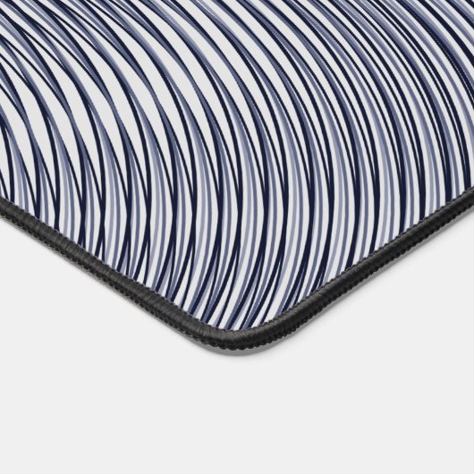 Schmelzender Silbereffekt Moiré Stripes Abstrakt Schreibtischunterlage (Ecke)