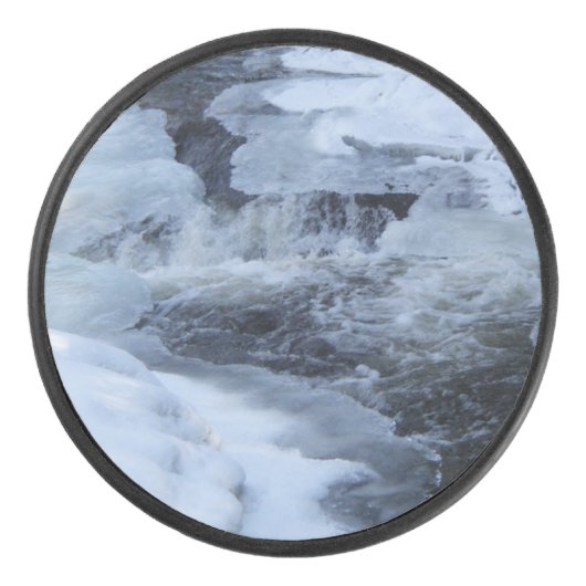 Schmelzendes Eis Eishockey Puck (Vorderseite)