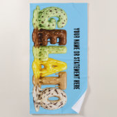 Schmelzendes Gelato Strandtuch (Vorderseite)