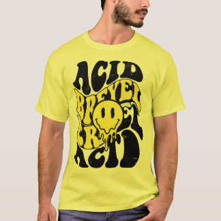 Schmelzendes Säure-Smiley-Gesicht psychedelische F T-Shirt