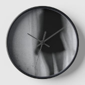 Schmelzendes Schattenmädchen Uhr (Vorderseite)