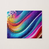 Schmelzfarben Abstrakt Splash Puzzle (Horizontal)