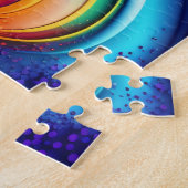 Schmelzfarben Abstrakt Splash Puzzle (Seite)