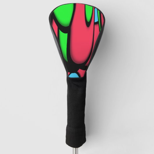 Schmelzfarben Golf Headcover (Vorderseite)