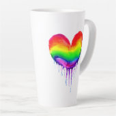 Schmelzherz | Liebe Liebe LGBTQIA+ Milchtasse (Rechte Ecke)