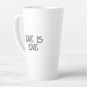 Schmelzherz | Liebe Liebe LGBTQIA+ Milchtasse (Linke Ecke)